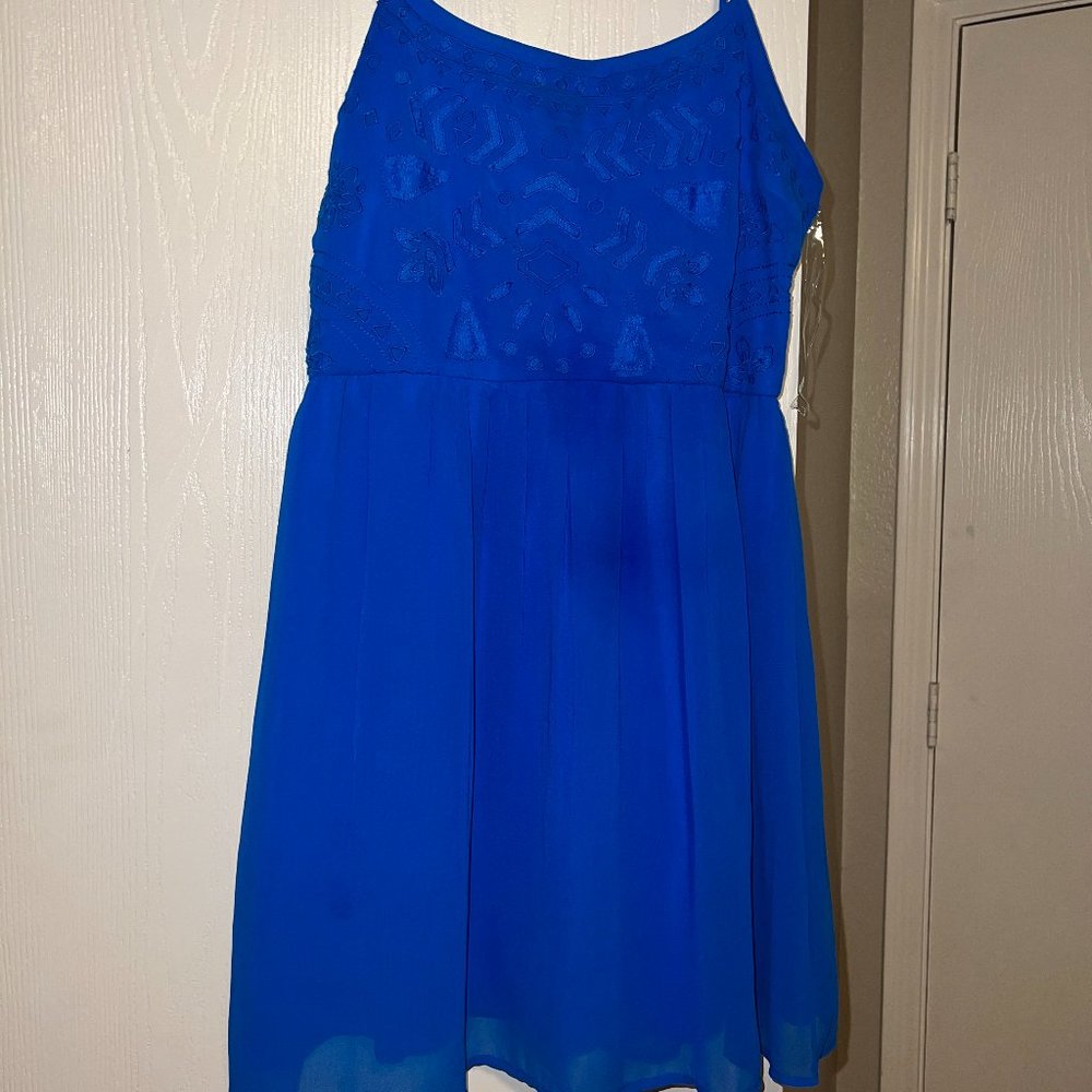 Womens Royal Blue Dress, Size L